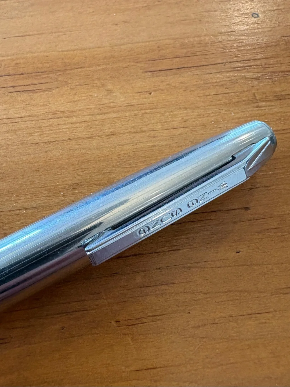 Vintage Wing Sung 703 Fountain Pen Blue Chrome Trim Chinese Pen